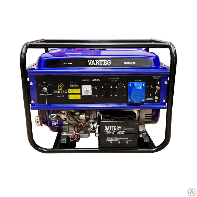 Бензиновый генератор Varteg G6500 E 1 кВт 2