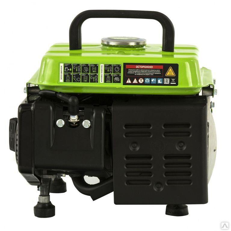 Генератор бензиновый БС-950 0.8 кВт 230 В 4 л ручной стартер Сибртех 6