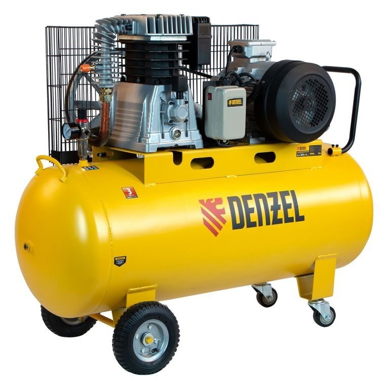 Компрессор воздушный ременный привод BCI5500-T/200 5.5 кВт 850 л/мин Denzel