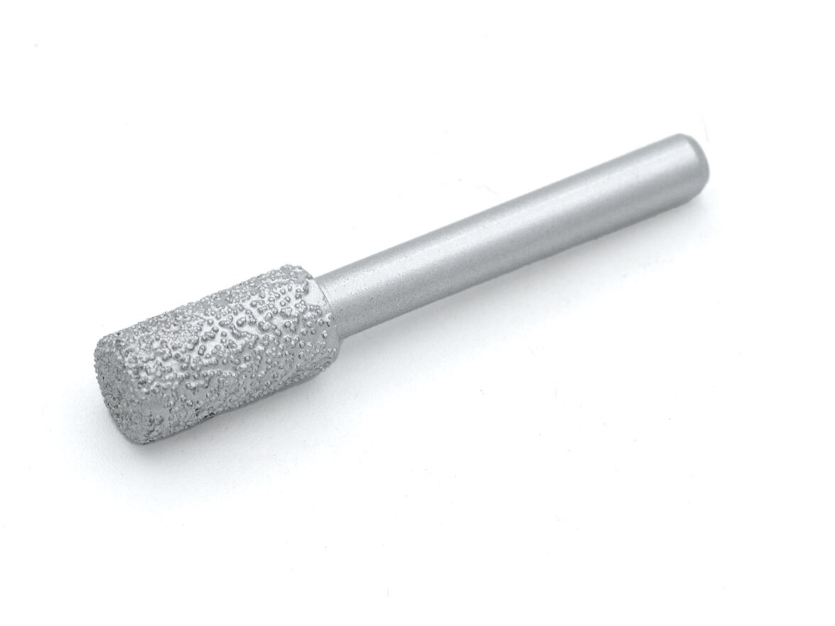 Алмазная фреза цилиндр №1 вакуумного спекания по мрамору цанга 6 мм