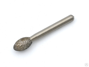 Алмазная фреза цилиндр радиусный №3 вакуумного спекания по мрамору цанга 6 мм 