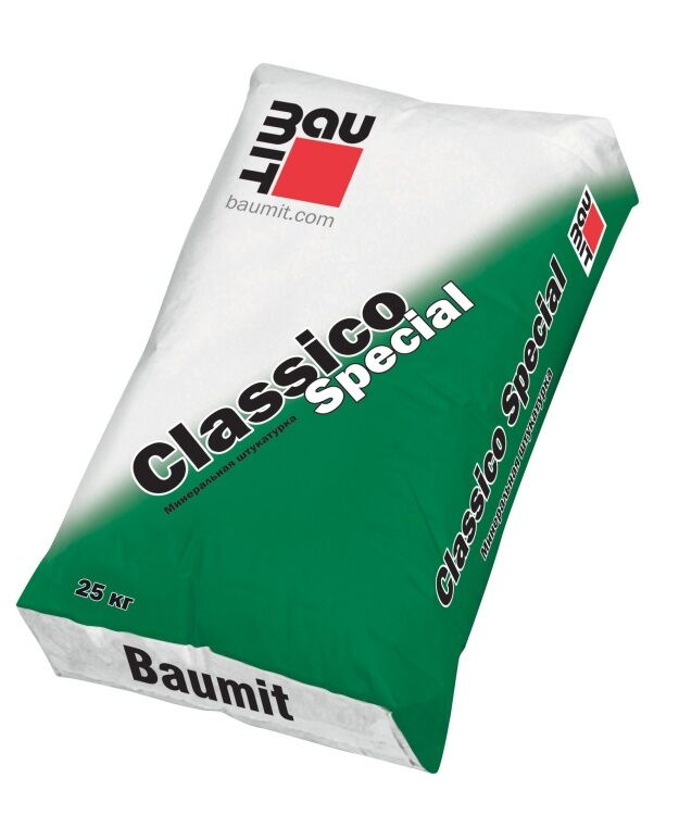 Штукатурка Baumit Минеральная Classico Special R 3.0 фактура "короед", белая 25кг/42 под