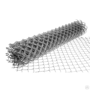 Сетка стальная плетеная одинарная с полимерным покрытием 50х50х1,4 мерной длины h1.8м L10м 