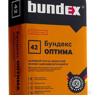 Наливной пол Бундекс "Бундекс Оптима", 25 кг, 25 кг/48шт 