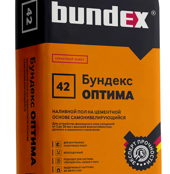 Наливной пол Бундекс "Бундекс Оптима", 25 кг, 25 кг/48шт