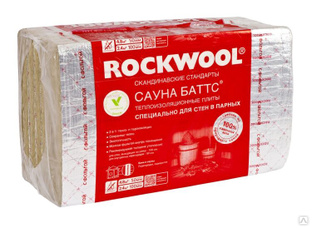Утеплитель базальтовый Rockwool Сауна Баттс 1000x600x50 мм 