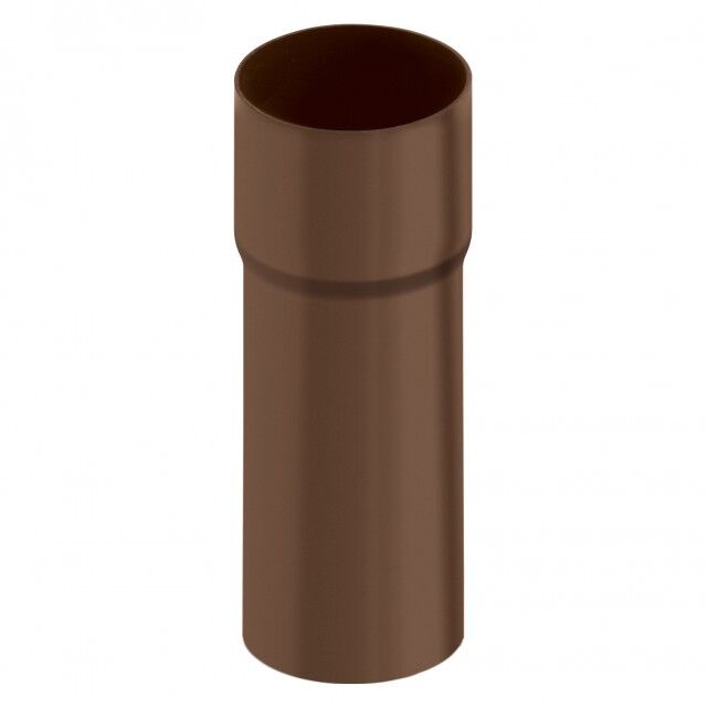 Труба водосточная с муфтой ПВХ 3м, коричневая