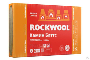 Утеплитель Rockwool Камин Баттс (1000x600x30) 4п/0,072м3/2,4м2 