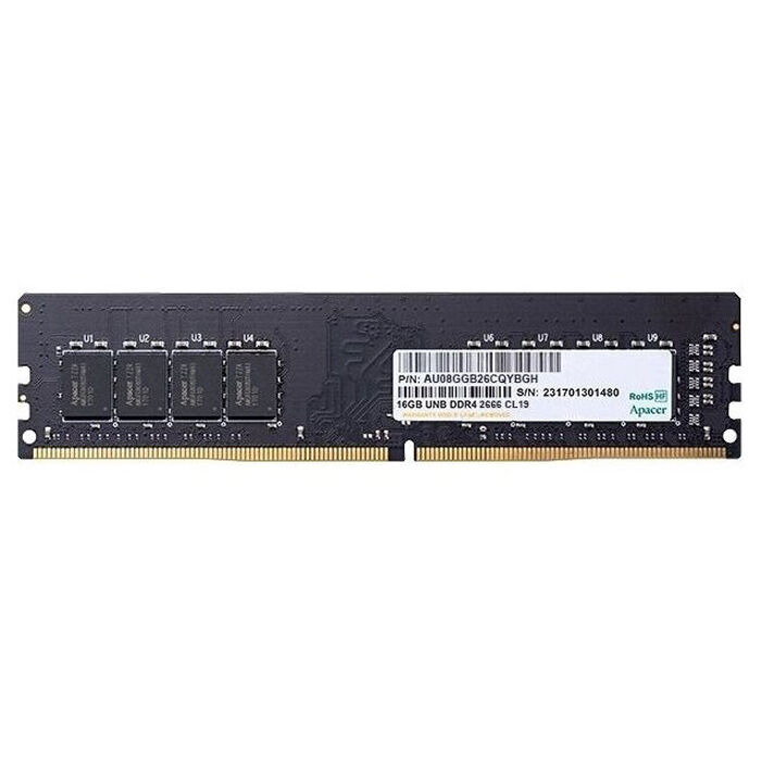 Оперативная память DDR-4 DIMM 8Gb PC-21300 2666Mhz CL19 Apacer AU08GGB26CQYBGH