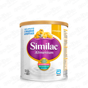 Смесь Similac Alimentum 1 для детей с пищевой аллергией 400г с 0мес БЗМЖ