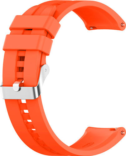 Ремешок для часов Red Line универсальный силиконовый рельефный, 22 мм, оранжевый универсальный силиконовый рельефный 22