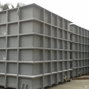 Резервуар прямоугольный стальной 40 м3 подземный вертикальный для питьевой воды 