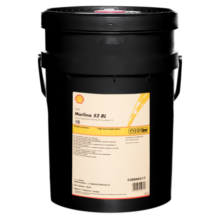 Shell MORLINA S2 BL 10 (20л)- масло для циркуляционных систем