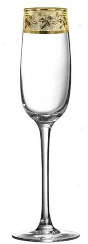 Набор бокалов для шампанского с узором "Канада" TAV468-6435/S/Z/12