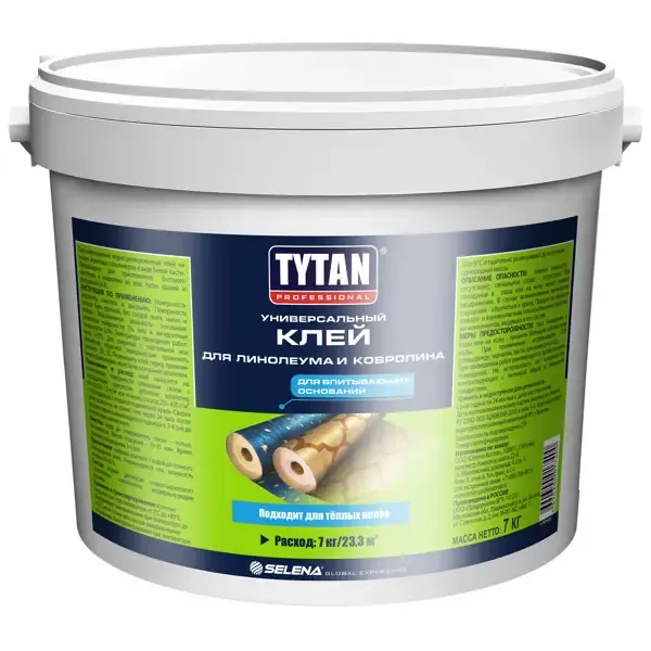 Клей универсальный для линолеума и ковролина Tytan 7 кг TYTAN None