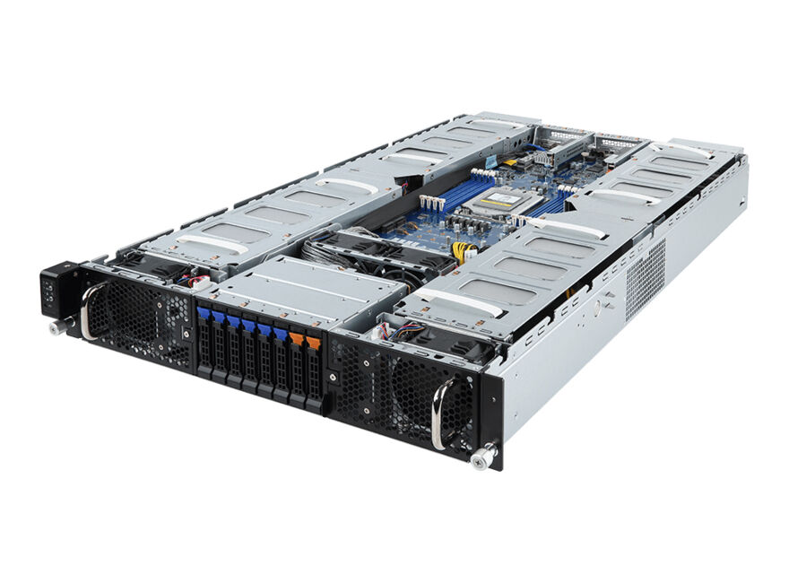 Серверная платформа Gigabyte Gigabyte G292-Z20/2U/1xSP3/ 8xDDR4-3200 RDIMM/LRDIMM/ x2.5",M.2