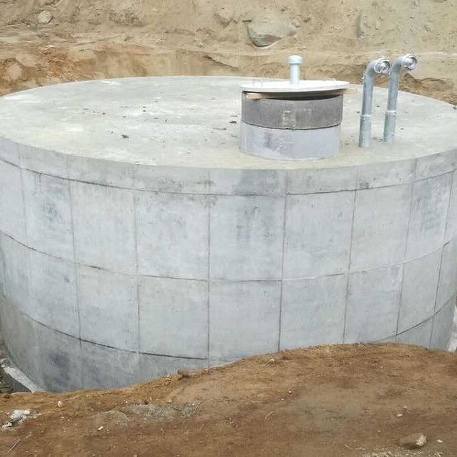 Резервуар противопожарного водоснабжения вертикальный наземный 50 м3