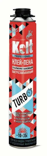 Клей-пена профессиональная всесезонная Kolt Turbo, 1000 мл