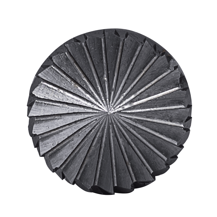 Твердосплавная борфреза по металлу тип В цилиндрическая с торцевыми зубьями 10х20 М06 мм двойная крупная насечка ZX 3