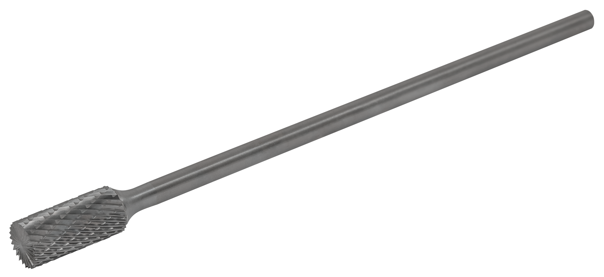 Твердосплавная борфреза по металлу тип А цилиндрическая удлиненная 10х20 L150 М06 мм двойная насечка 2