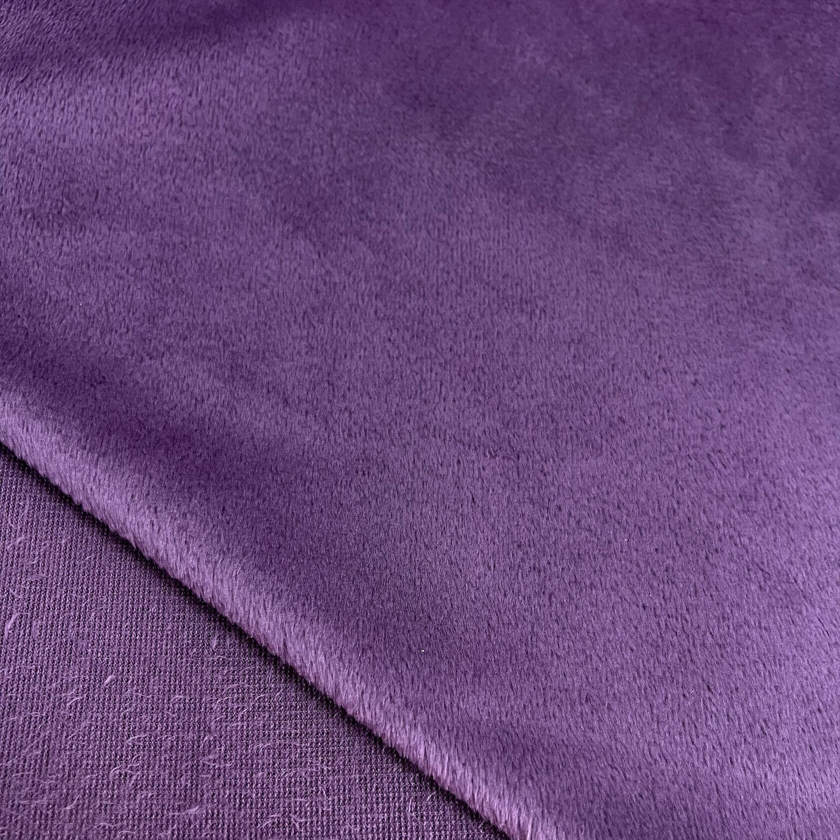 Велюр KQE020-27, 150г/м2, фиолетовый