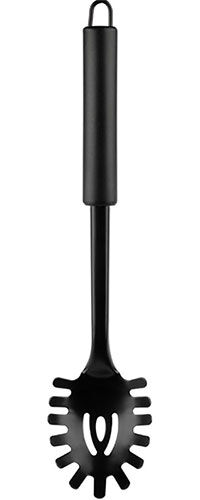 Ложка для спагетти Mallony CLASSICO NERO, из нержавеющей стали, черная, non-stick (105270) CLASSICO NERO из нержавеющей