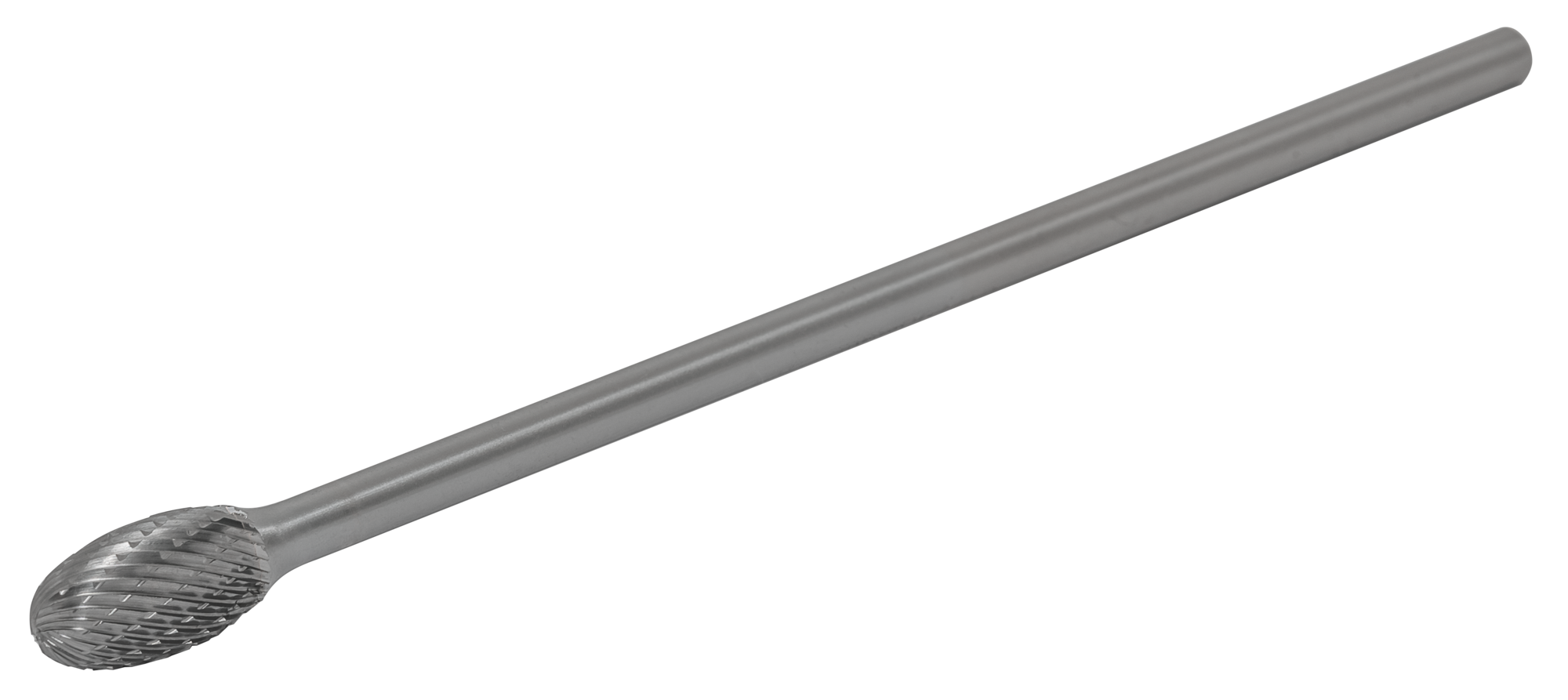 Твердосплавная борфреза по металлу тип E овальная удлиненная 8х13 L150 М06 мм двойная насечка 2