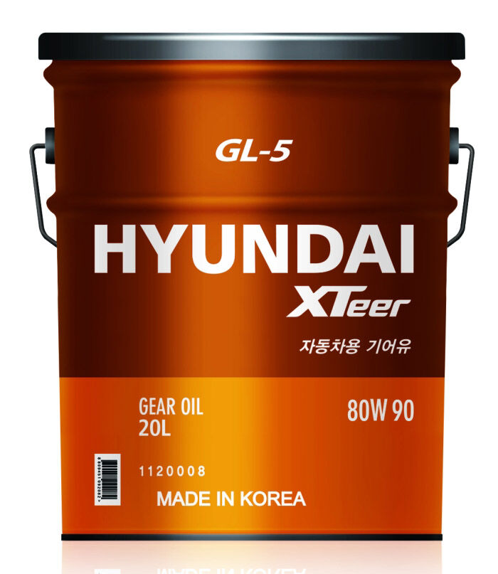 HYUNDAI XTeer Gear Oil-5 80W-90 API GL-5 (20 л) - масло трансмиссионное