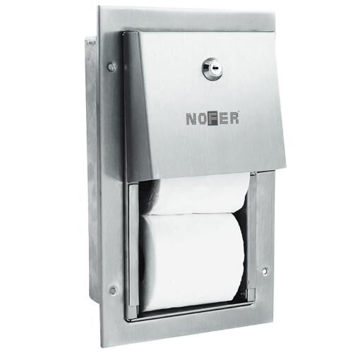 NOFER 05202.S Двойной вертикальный встраиваемый диспенсер для туалетной бумаги