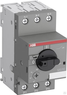 Автомат защиты электродвигателей ABB MS116-16 (10,0-16,0А) 