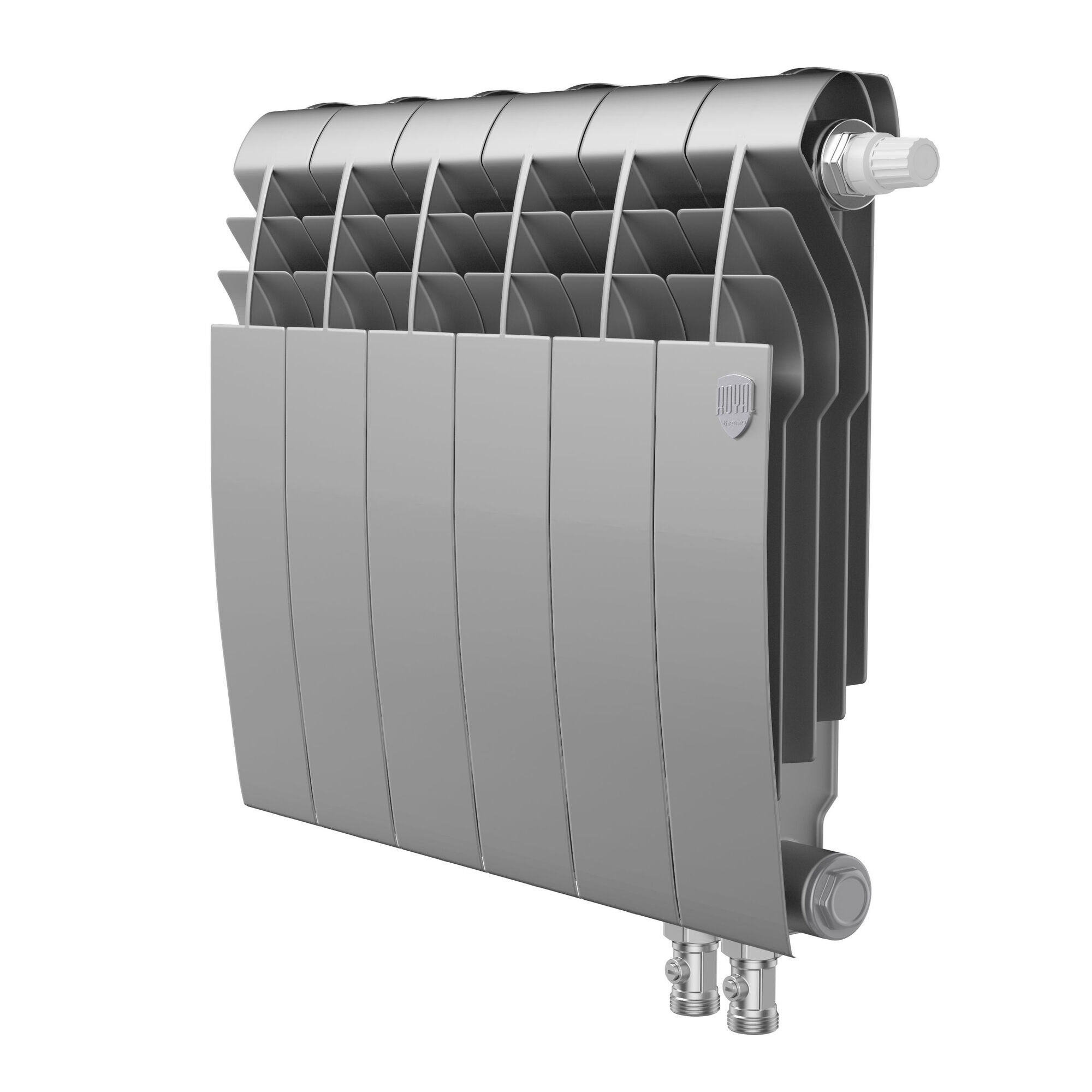 Радиатор Royal Thermo BiLiner 350 /Silver Satin VR - 6 секц. RTBSSVR35006