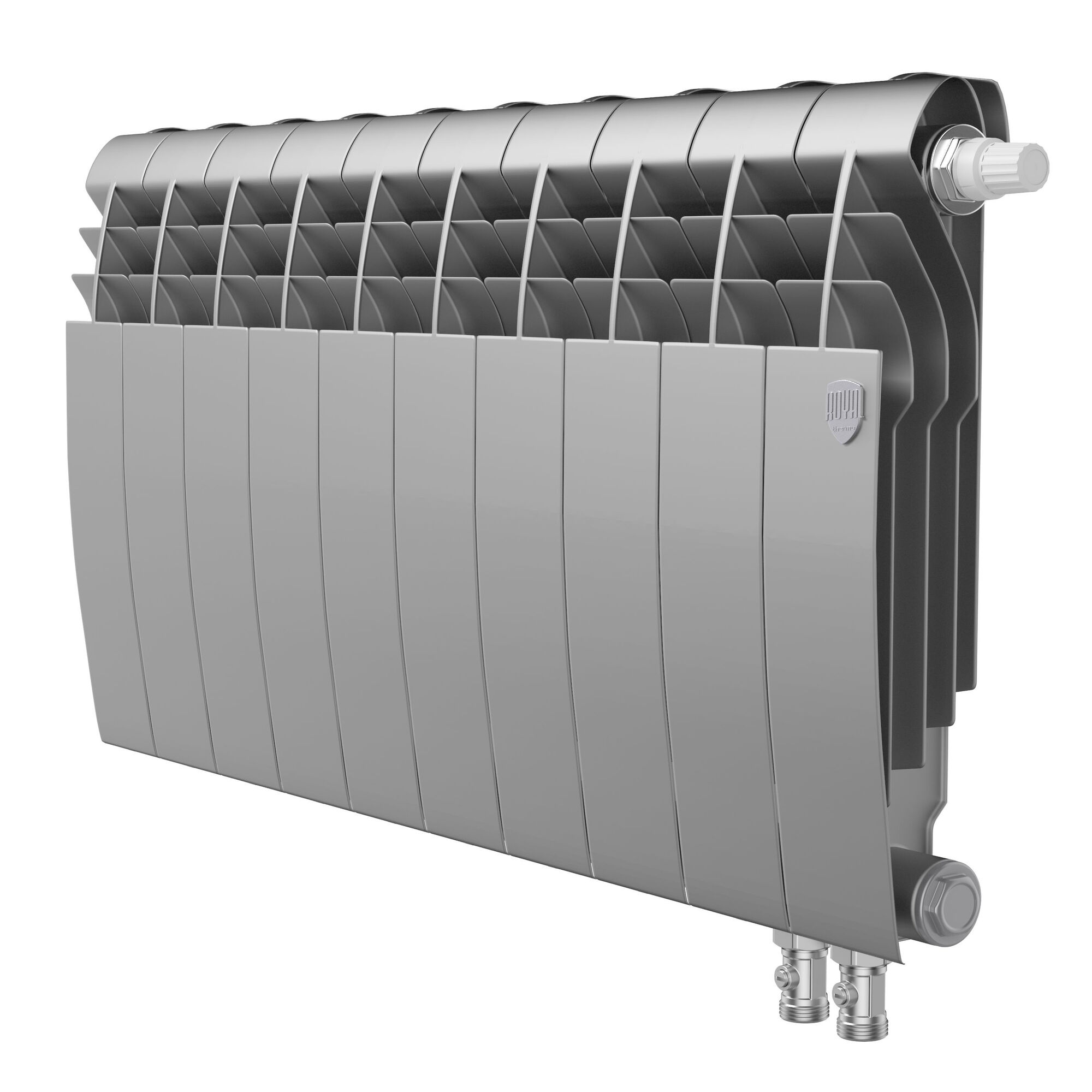 Радиатор Royal Thermo BiLiner 350 /Silver Satin VR - 10 секц. RTBSSVR35010